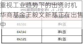 重视工业趋势下的出资时机 华商基金王毅文新基正在出售中-第2张图片-