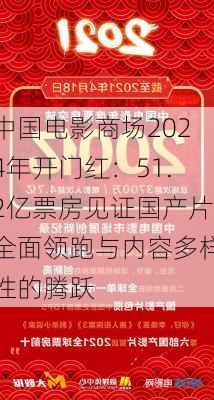 中国电影商场2024年开门红：51.2亿票房见证国产片全面领跑与内容多样性的腾跃-第2张图片-