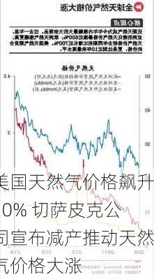 美国天然气价格飙升10% 切萨皮克公司宣布减产推动天然气价格大涨