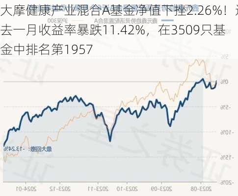 大摩健康产业混合A基金净值下挫2.26%！过去一月收益率暴跌11.42%，在3509只基金中排名第1957-第1张图片-