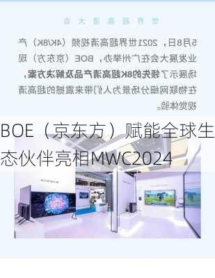 BOE（京东方）赋能全球生态伙伴亮相MWC2024-第2张图片-