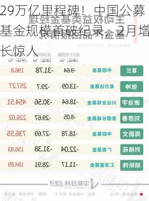 29万亿里程碑！中国公募基金规模首破纪录，2月增长惊人-第2张图片-