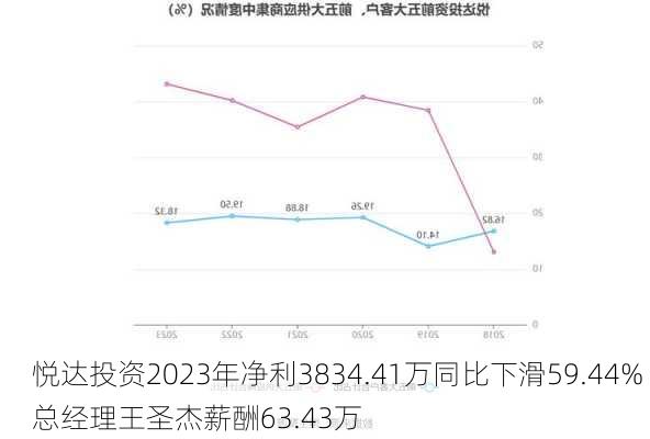 悦达投资2023年净利3834.41万同比下滑59.44% 总经理王圣杰薪酬63.43万-第3张图片-