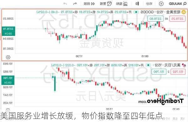 美国服务业增长放缓，物价指数降至四年低点-第1张图片-