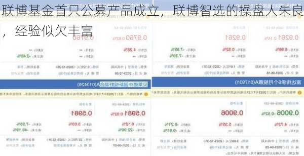 联博基金首只公募产品成立，联博智选的操盘人朱良，经验似欠丰富-第3张图片-