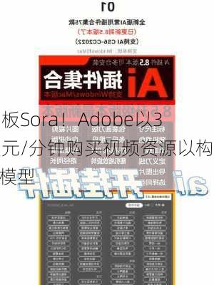 叫板Sora！Adobe以3美元/分钟购买视频资源以构建AI模型-第1张图片-