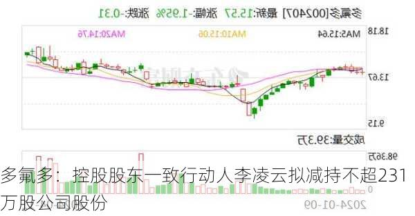 多氟多：控股股东一致行动人李凌云拟减持不超231万股公司股份-第1张图片-