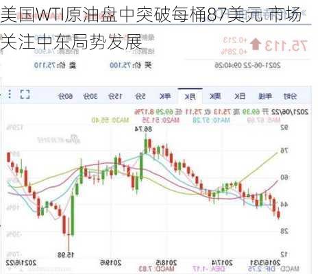 美国WTI原油盘中突破每桶87美元 市场关注中东局势发展-第1张图片-