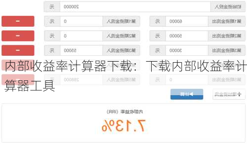 内部收益率计算器下载：下载内部收益率计算器工具-第3张图片-
