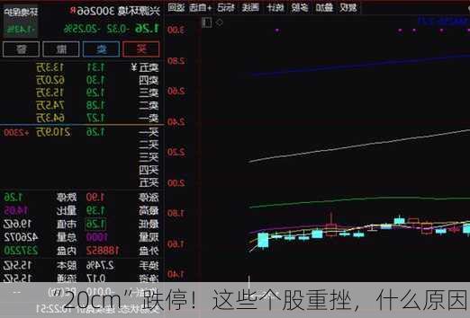 “20cm”跌停！这些个股重挫，什么原因？