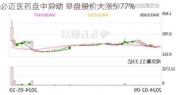 必迈医药盘中异动 早盘股价大涨5.77%-第3张图片-