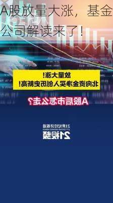 A股放量大涨，基金公司解读来了！-第2张图片-