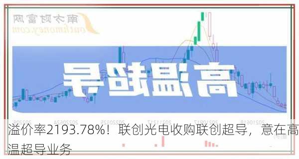 溢价率2193.78%！联创光电收购联创超导，意在高温超导业务