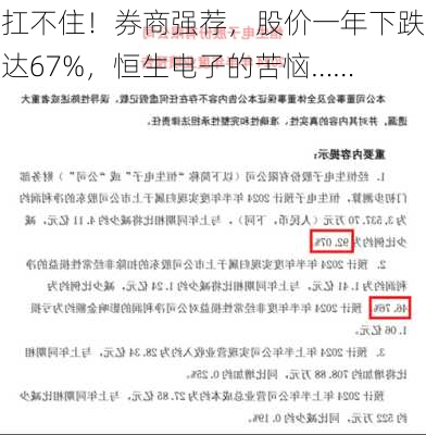 扛不住！券商强荐，股价一年下跌达67%，恒生电子的苦恼……-第2张图片-