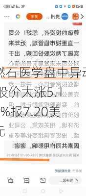 燃石医学盘中异动 股价大涨5.11%报7.20美元-第2张图片-