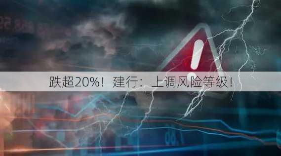 跌超20%！建行：上调风险等级！-第2张图片-