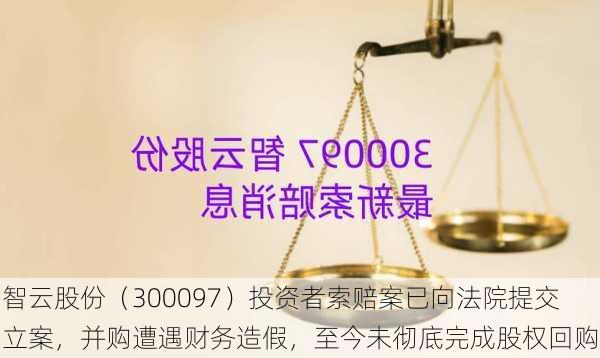 智云股份（300097）投资者索赔案已向法院提交立案，并购遭遇财务造假，至今未彻底完成股权回购-第3张图片-