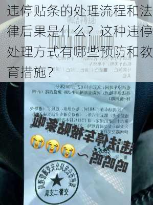 违停贴条的处理流程和法律后果是什么？这种违停处理方式有哪些预防和教育措施？-第3张图片-