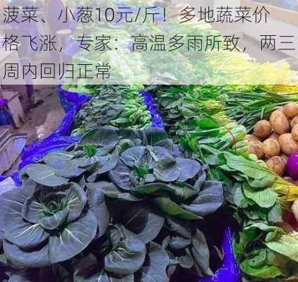 菠菜、小葱10元/斤！多地蔬菜价格飞涨，专家：高温多雨所致，两三周内回归正常-第3张图片-