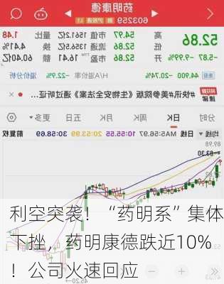 利空突袭！“药明系”集体下挫，药明康德跌近10%！公司火速回应-第2张图片-