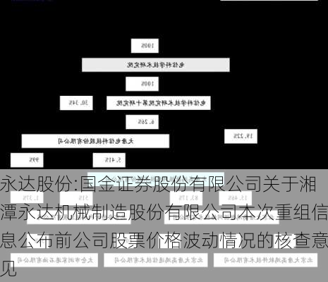 永达股份:国金证券股份有限公司关于湘潭永达机械制造股份有限公司本次重组信息公布前公司股票价格波动情况的核查意见