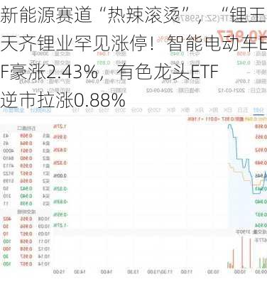 新能源赛道“热辣滚烫”，“锂王”天齐锂业罕见涨停！智能电动车ETF豪涨2.43%，有色龙头ETF逆市拉涨0.88%-第2张图片-