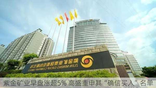 紫金矿业早盘涨超5% 高盛重申其“确信买入”名单-第2张图片-