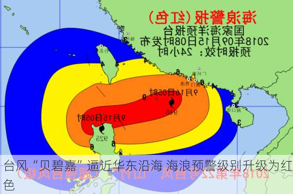 台风“贝碧嘉”逼近华东沿海 海浪预警级别升级为红色-第1张图片-