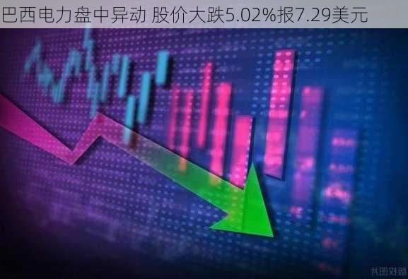 巴西电力盘中异动 股价大跌5.02%报7.29美元