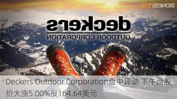 Deckers Outdoor Corporation盘中异动 下午盘股价大涨5.00%报164.64美元-第2张图片-