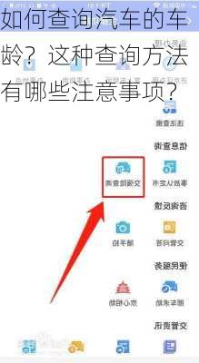 如何查询汽车的车龄？这种查询方法有哪些注意事项？-第2张图片-