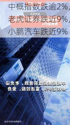 中概指数跌逾2%，老虎证券跌近9%，小鹏汽车跌近9%-第1张图片-