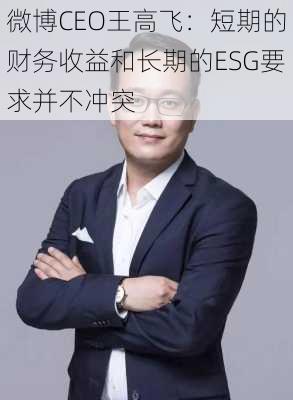 微博CEO王高飞：短期的财务收益和长期的ESG要求并不冲突