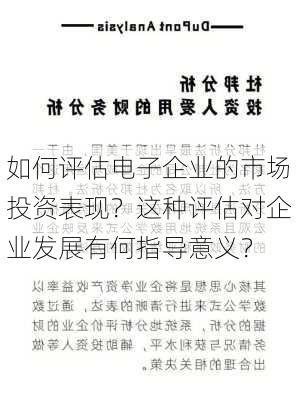 如何评估电子企业的市场投资表现？这种评估对企业发展有何指导意义？