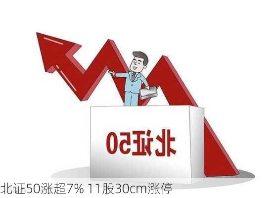 北证50涨超7% 11股30cm涨停