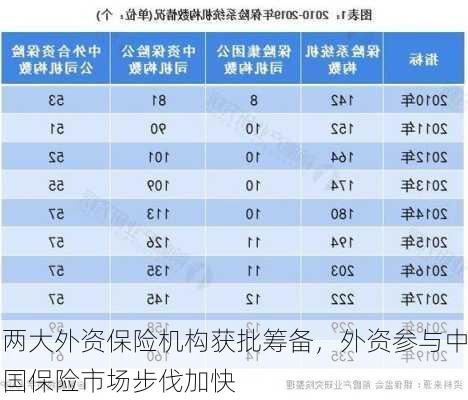 两大外资保险机构获批筹备，外资参与中国保险市场步伐加快-第3张图片-