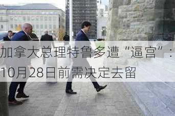 加拿大总理特鲁多遭“逼宫”：10月28日前需决定去留-第1张图片-