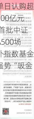 单日认购超200亿元 首批中证A500场外指数基金强势“吸金”-第1张图片-