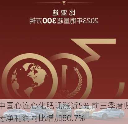 中国心连心化肥现涨近5% 前三季度归母净利润同比增加80.7%-第2张图片-