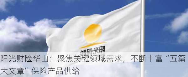 阳光财险华山：聚焦关键领域需求，不断丰富“五篇大文章”保险产品供给-第3张图片-