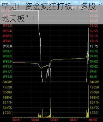 罕见！资金疯狂打板，多股“地天板”！