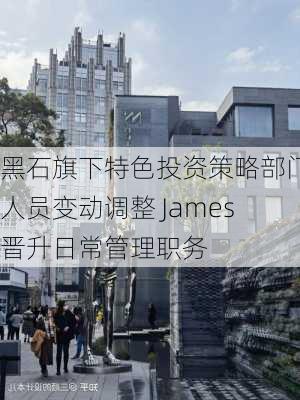 黑石旗下特色投资策略部门人员变动调整 James晋升日常管理职务-第1张图片-