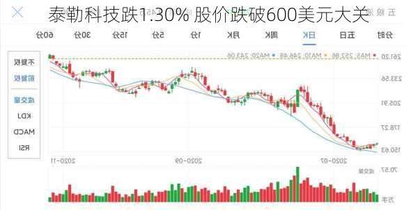 泰勒科技跌1.30% 股价跌破600美元大关-第2张图片-