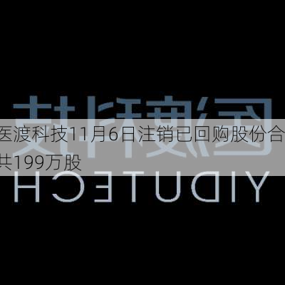 医渡科技11月6日注销已回购股份合共199万股-第1张图片-