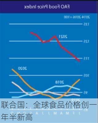 联合国：全球食品价格创一年半新高-第3张图片-