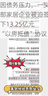 因债务压力，一头部家居企业被迫签下13.25亿元“以房抵债”协议-第2张图片-