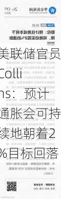 美联储官员Collins：预计通胀会可持续地朝着2%目标回落-第3张图片-