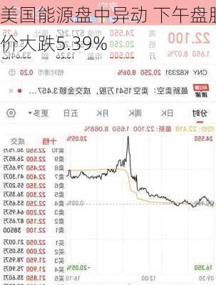 美国能源盘中异动 下午盘股价大跌5.39%-第2张图片-