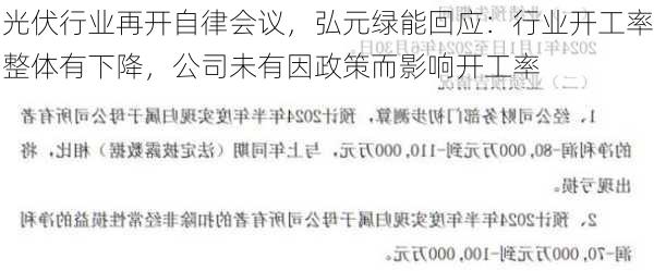 光伏行业再开自律会议，弘元绿能回应：行业开工率整体有下降，公司未有因政策而影响开工率-第3张图片-