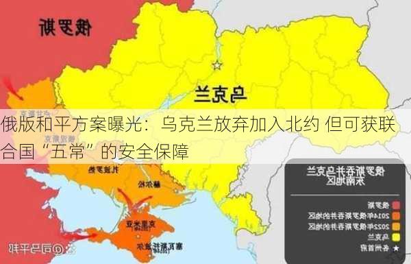 俄版和平方案曝光：乌克兰放弃加入北约 但可获联合国“五常”的安全保障-第3张图片-